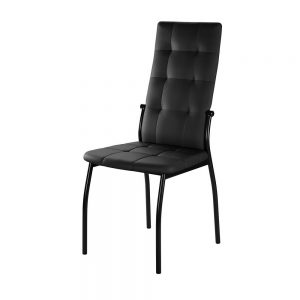 Черный мягкий стул М3621