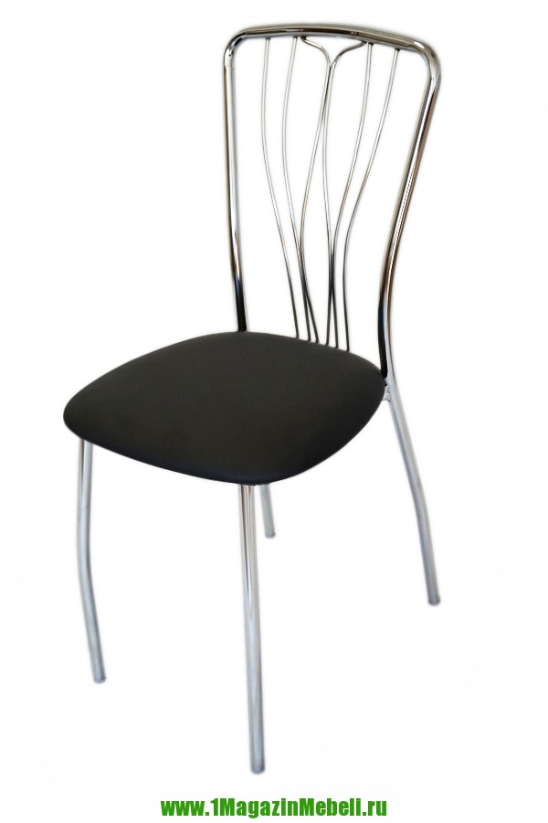 Черный металлический стул, кухонный, недорого (арт. М3140)