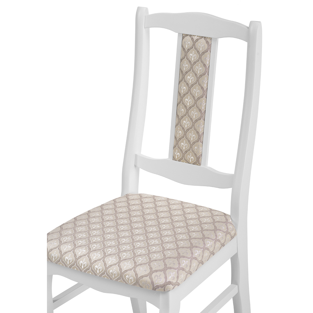 Деревянный стул Киприан берёза, белая эмаль (арт. М3648)