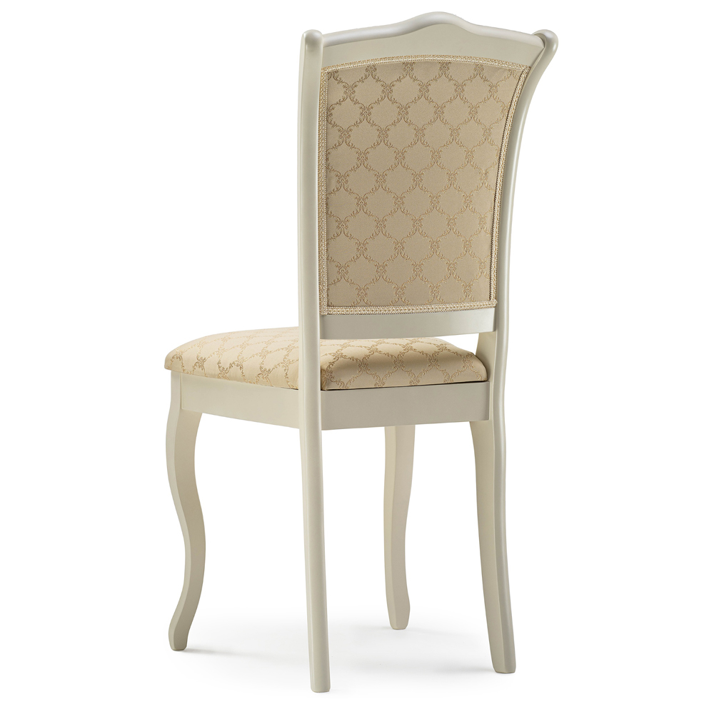 Деревянный стул бежевый (молочный), массив бука (арт. М3662)