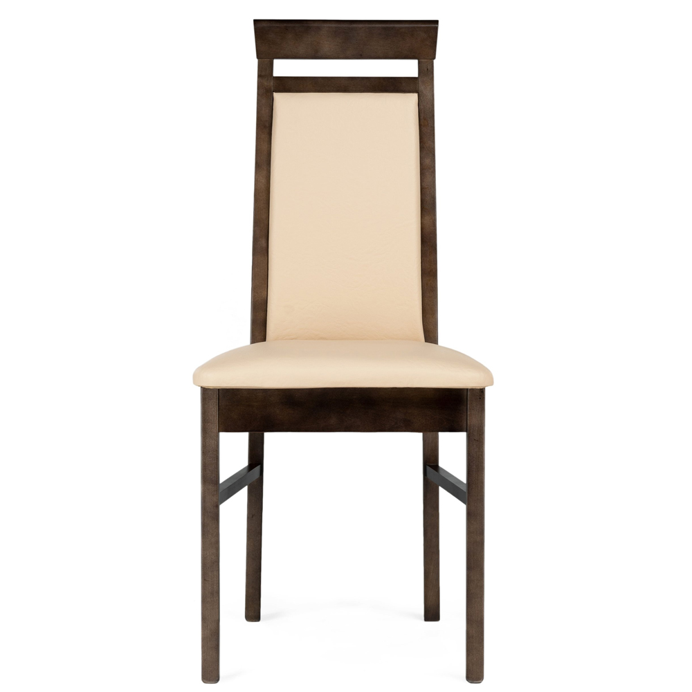 Деревянный стул Амиата орех / искусственная кожа — ваниль (арт. М3660)