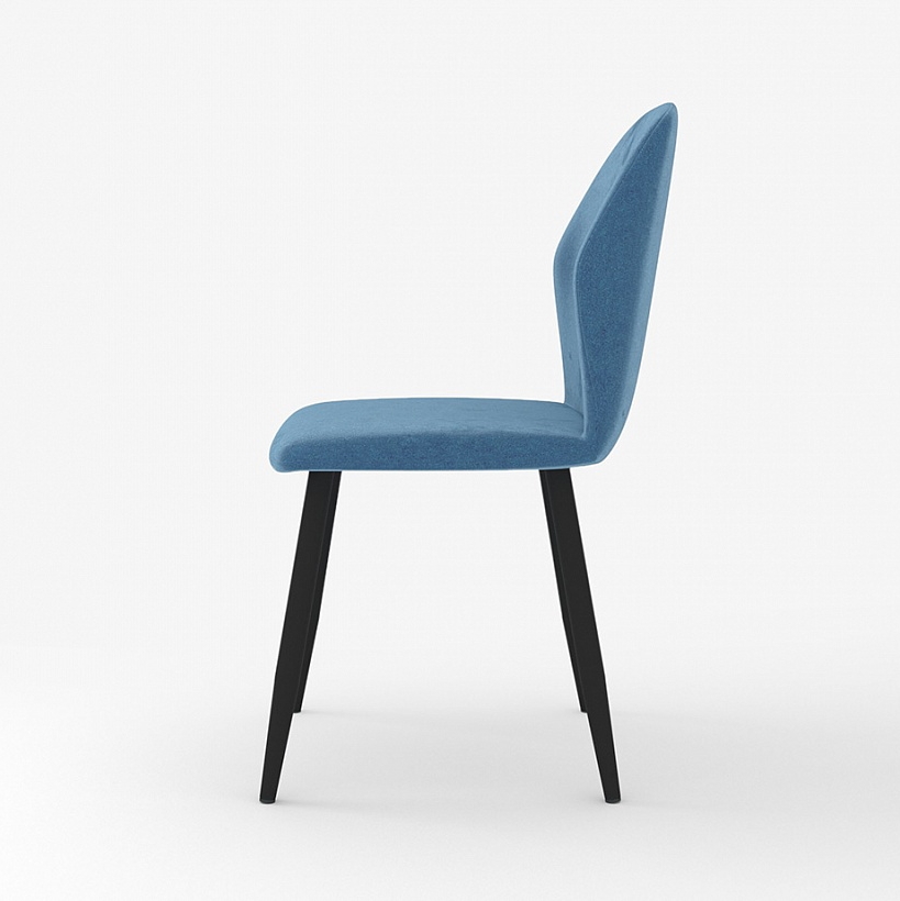 Мягкий стул для кухни, цвет синий, ткань вельвет (арт. М3389)