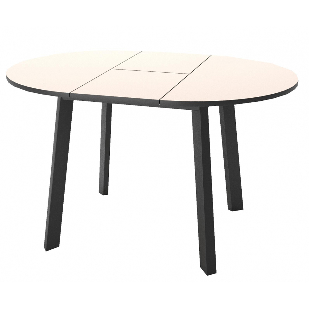 Круглый стол 90 см., стеклянный, раздвижной (арт. М4536)