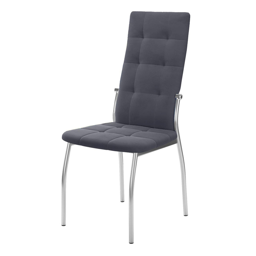 Кухонный стул металлический каркас хром, велюр (арт. М3639)