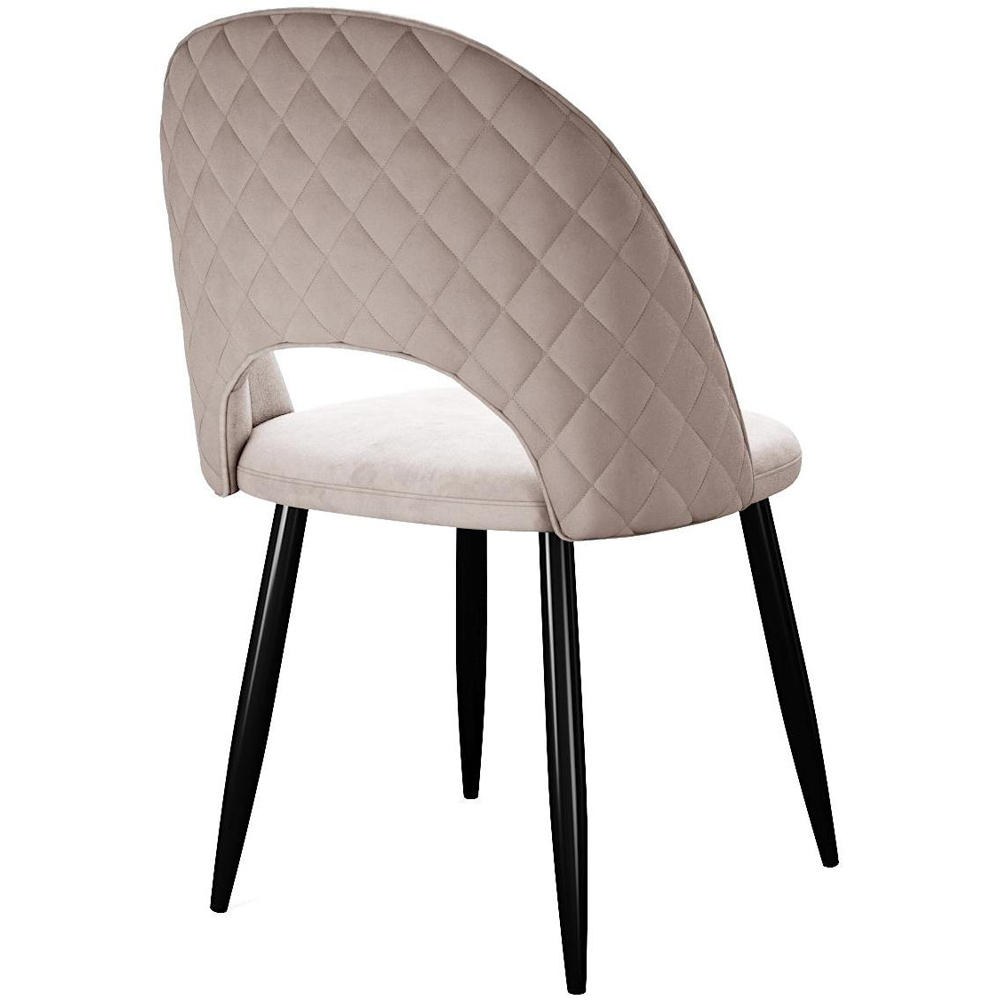 Кухонный стул бежевый велюр на металлокаркасе (арт. М3650)