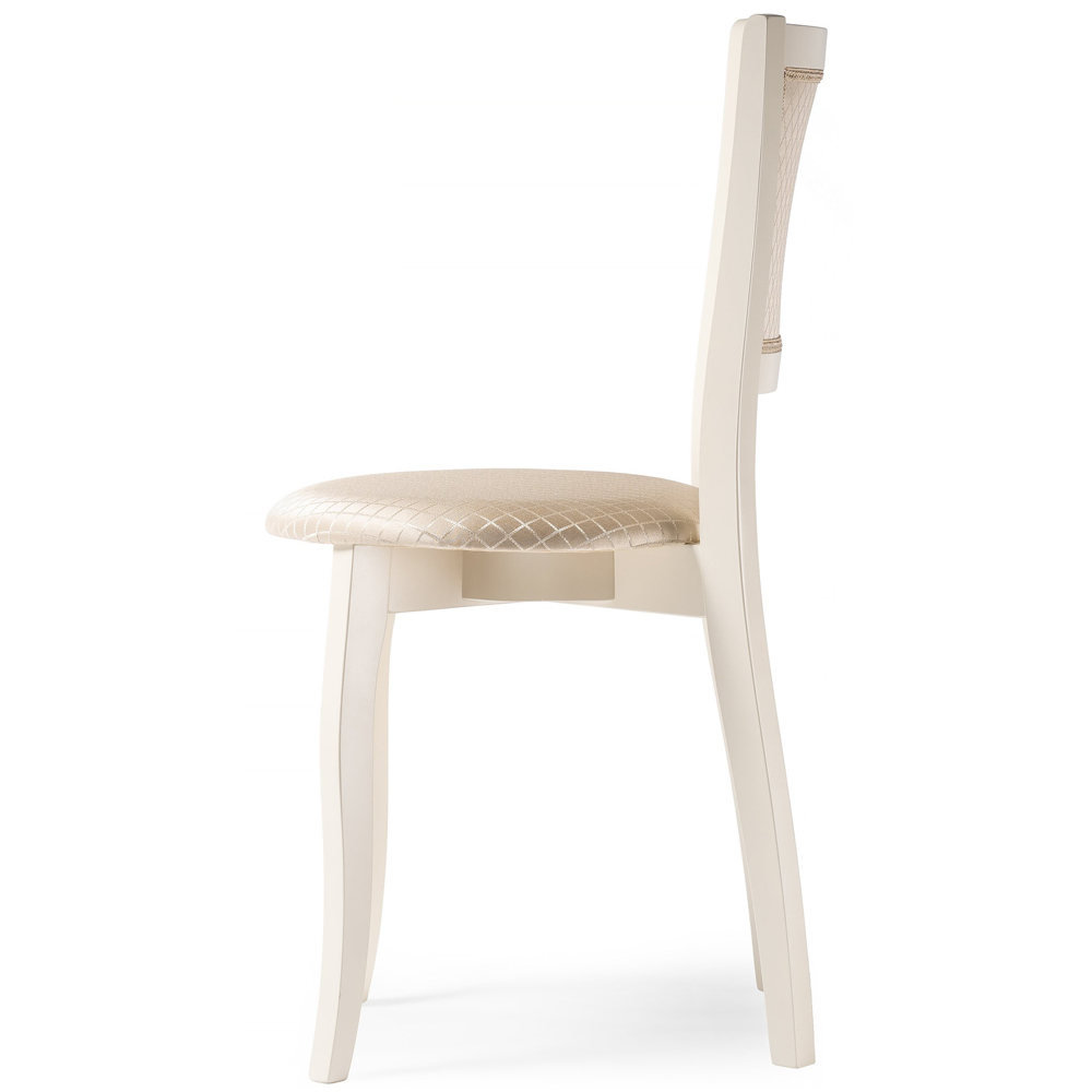 Деревянный стул Валери молочный / ромб (арт. М3668)