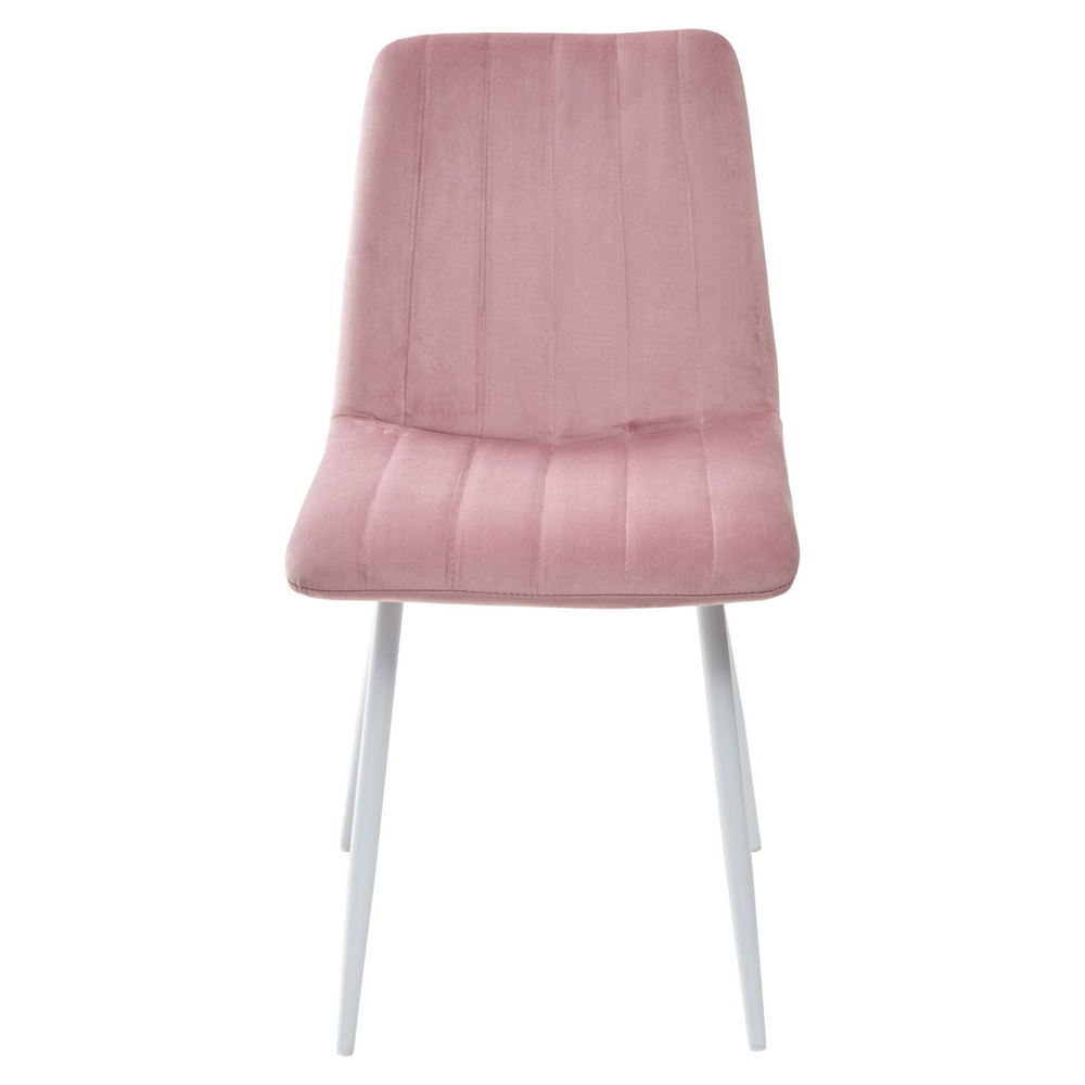 Розовый стул с белыми ножками (арт. М3533)