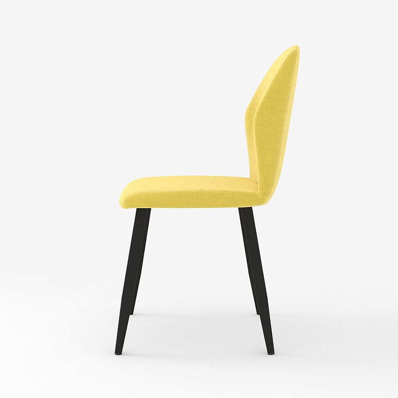 Яркий желтый стул для кухни, ткань вельвет (арт. М3385)