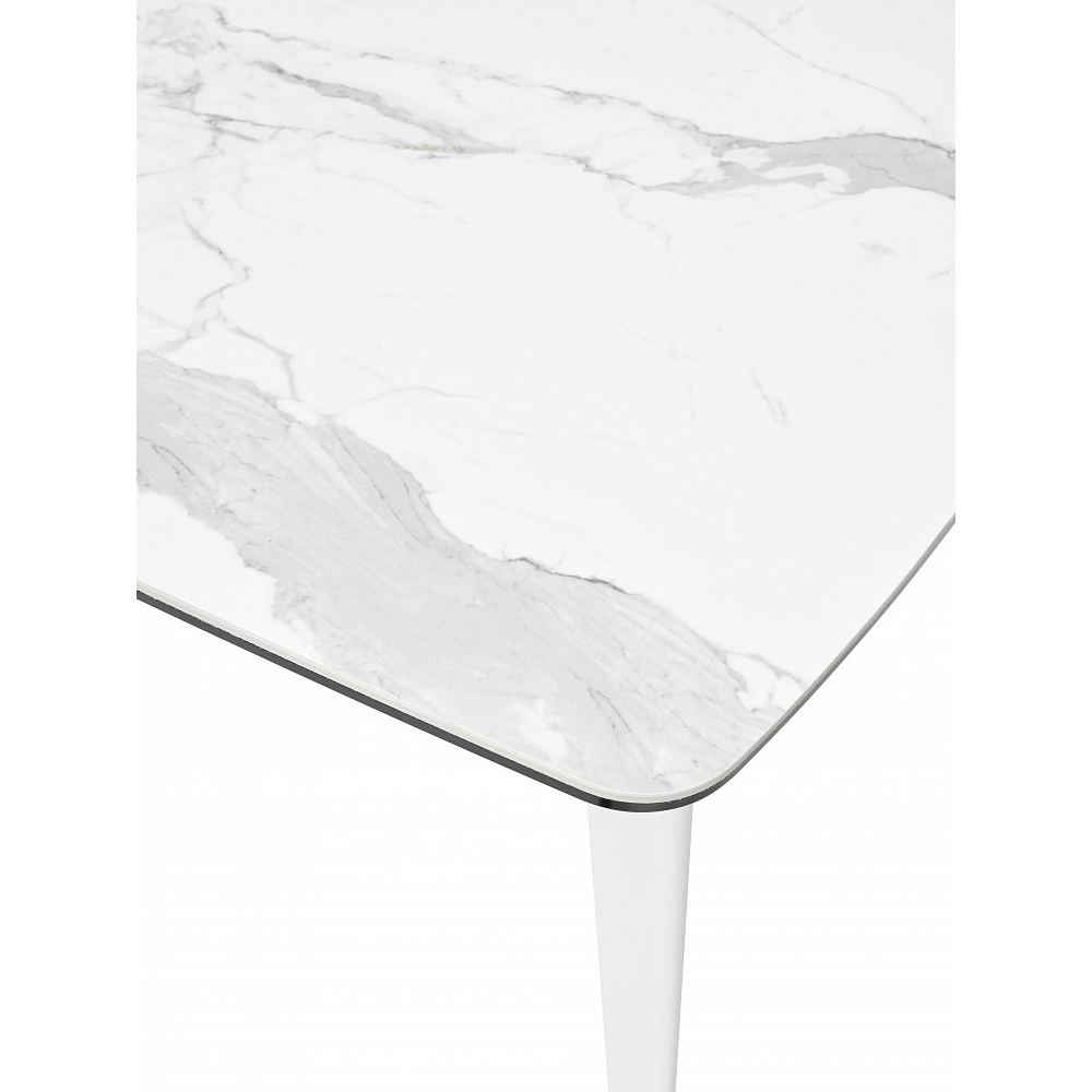 Стол ELIOT 120 белый мрамор, керамика (арт. М4460)