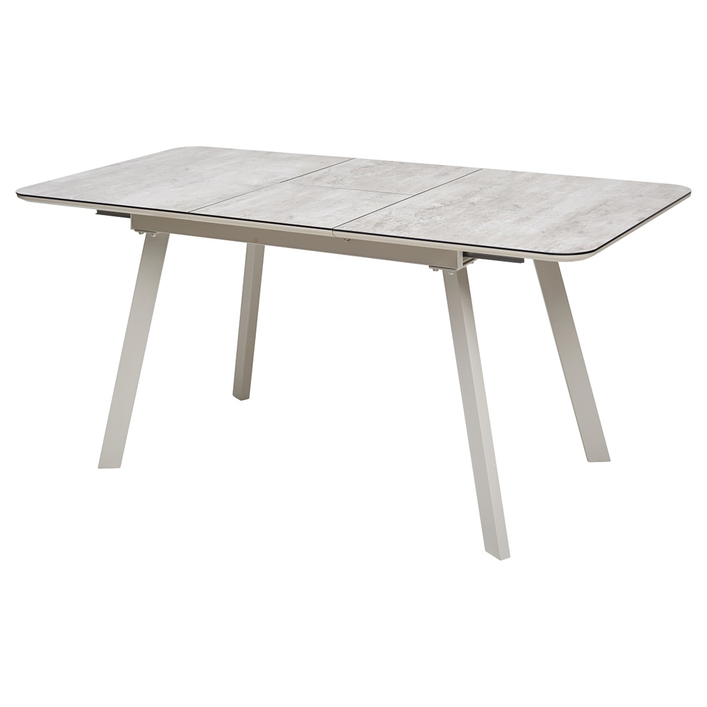 Стеклянный обеденный стол капучино 140х80 см. (арт. М4506)