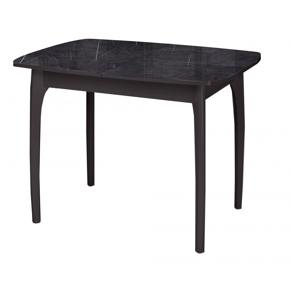 Раздвижной стеклянный стол, черный мрамор (арт. М4539)