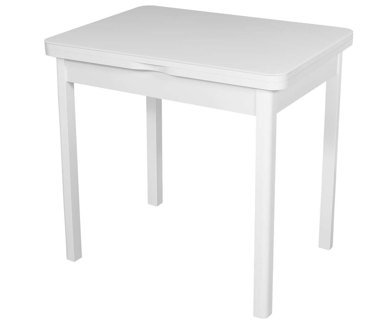 Компактный обеденный стол, белый 80х60 см. (арт. М4654)