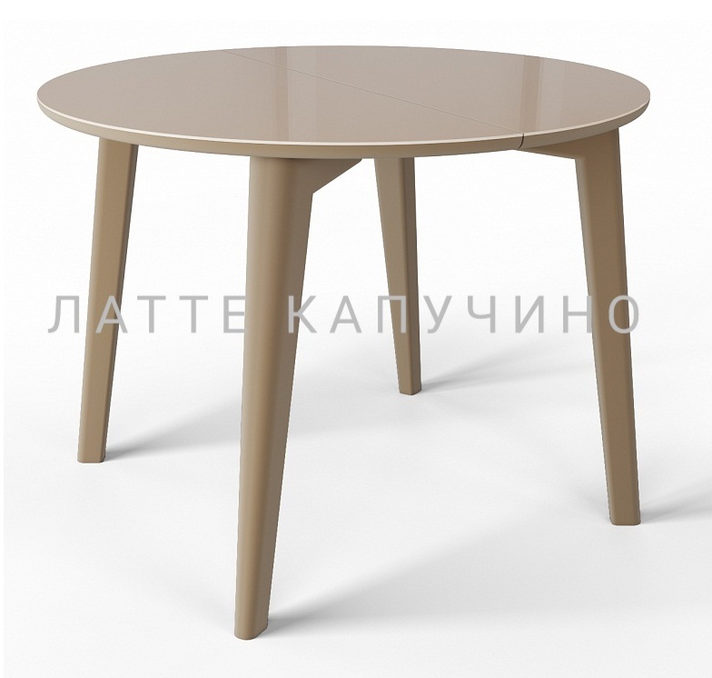 Стол круглый без стекла, раздвижной 100-140 см. (арт. М4440)