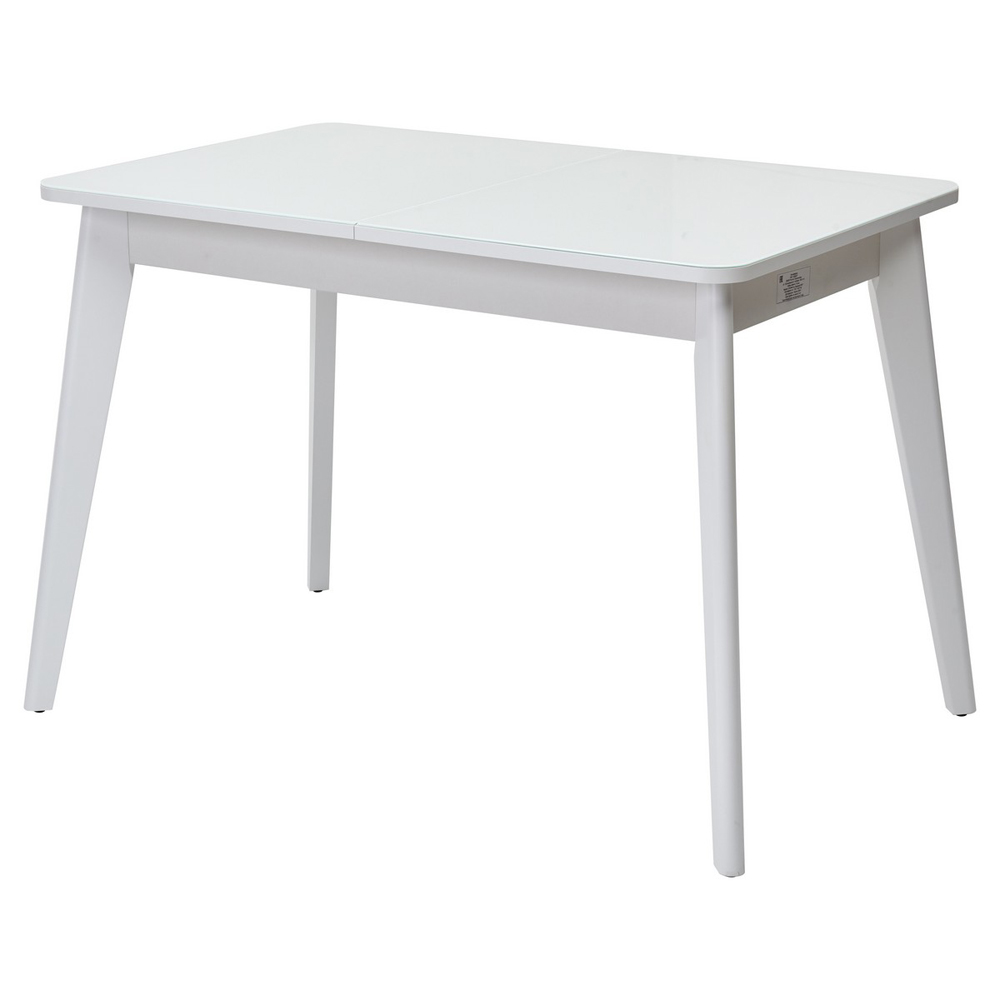 Стол SWIFT 110х70 см. стеклянный кухонный раздвижной белый (арт. М4480)