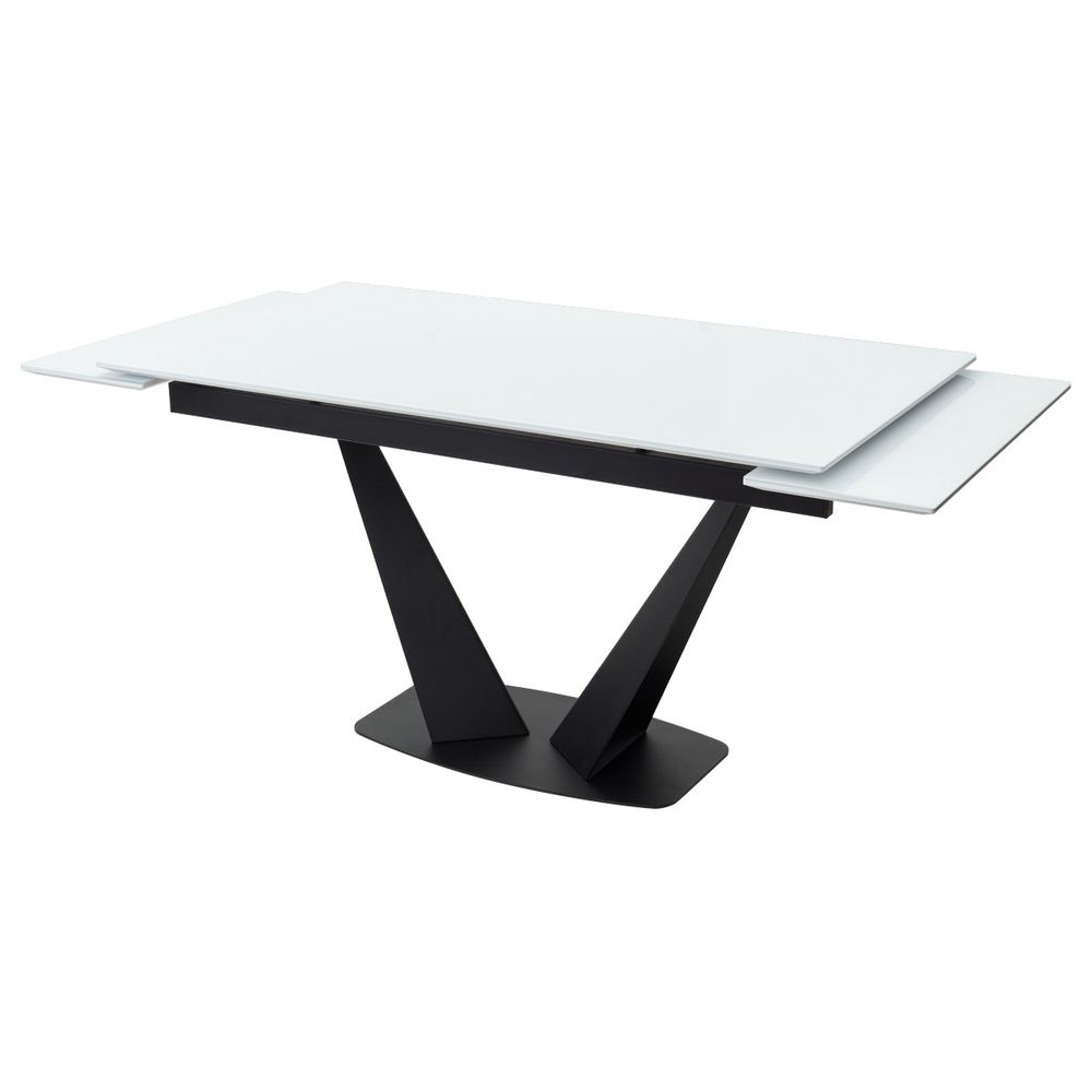 Стеклянный обеденный стол, прямоугольный, раздвижной (арт. М4533)