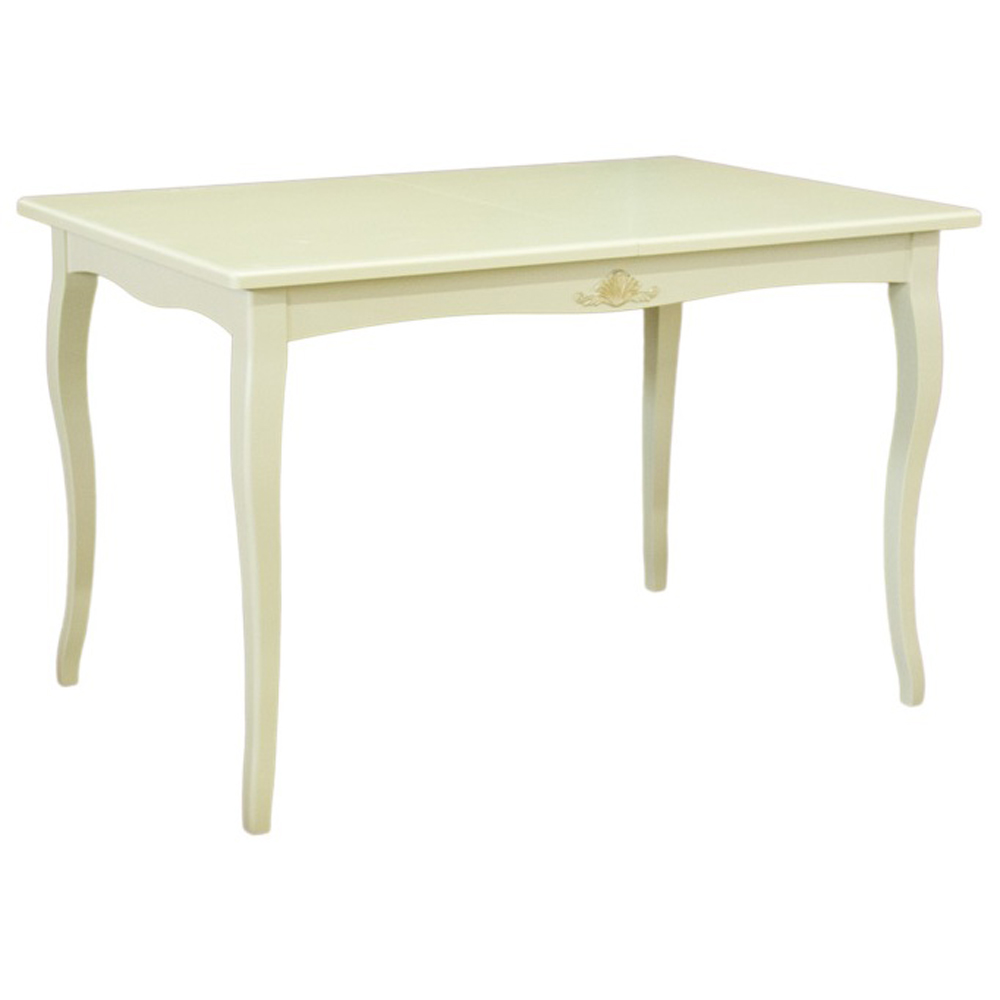 Стол обеденный белый, прямоугольный, деревянный (арт. М4546)