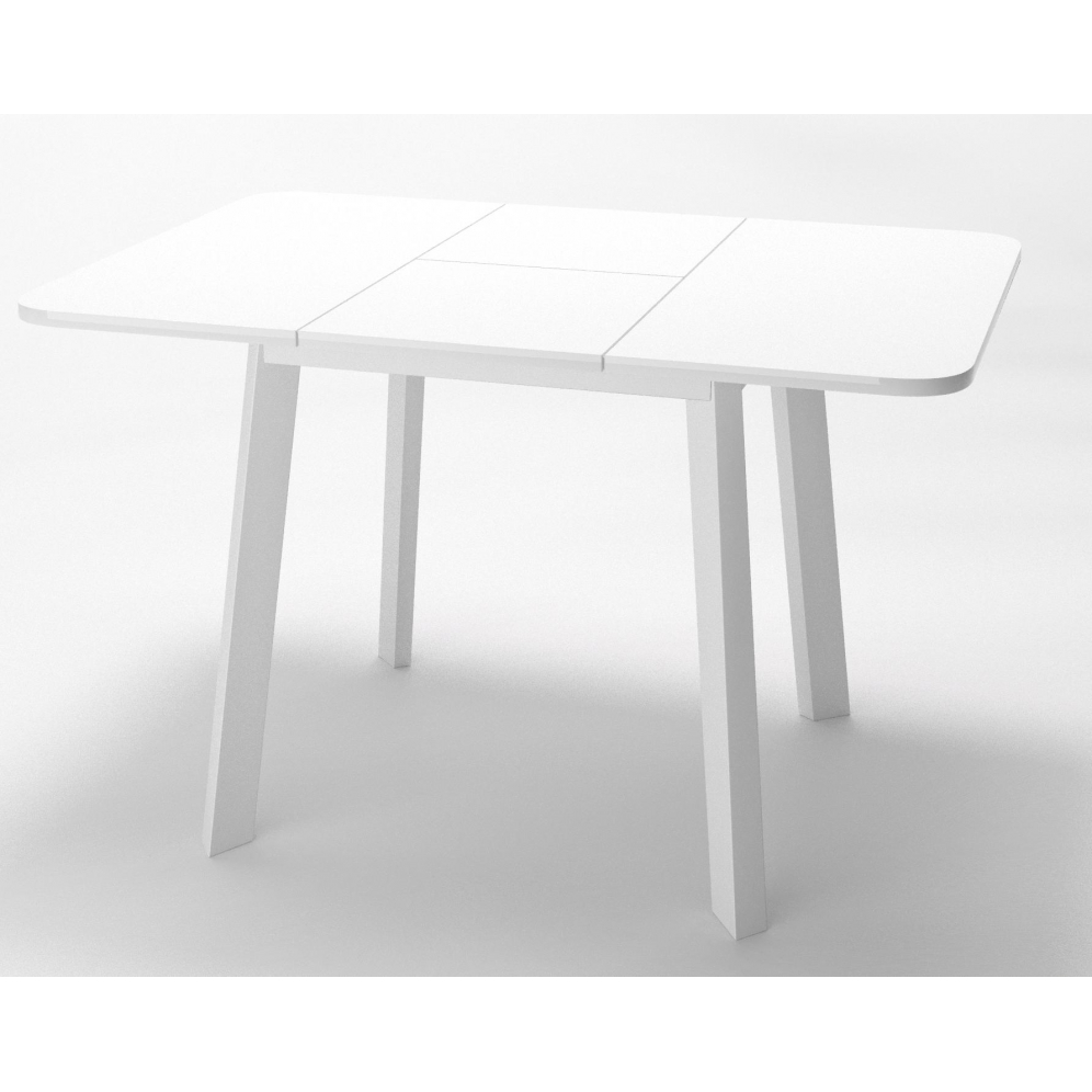 Стол кухонный квадратный 80 на 80 см. белый (арт. М4612)