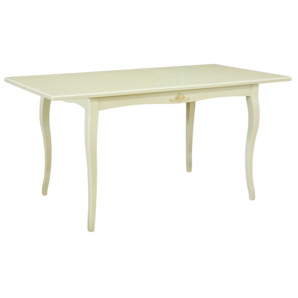 Стол обеденный белый, прямоугольный, деревянный (арт. М4546)