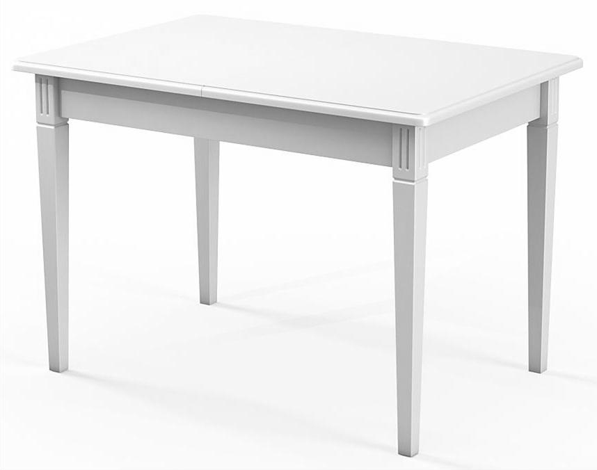 Стол обеденный прямоугольный белый 110х75 см. раздвижной (арт. М4247)