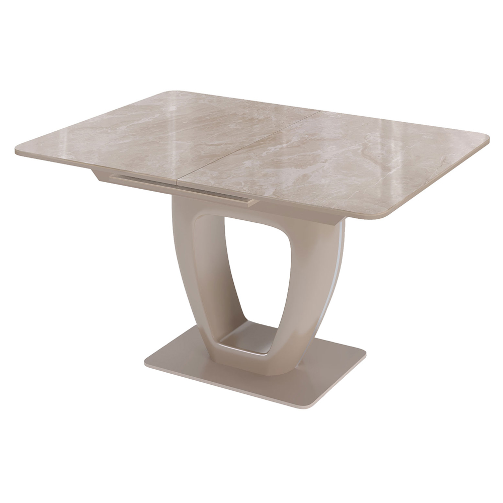 Обеденный стол капучино, стекло под камень (арт. М4499)
