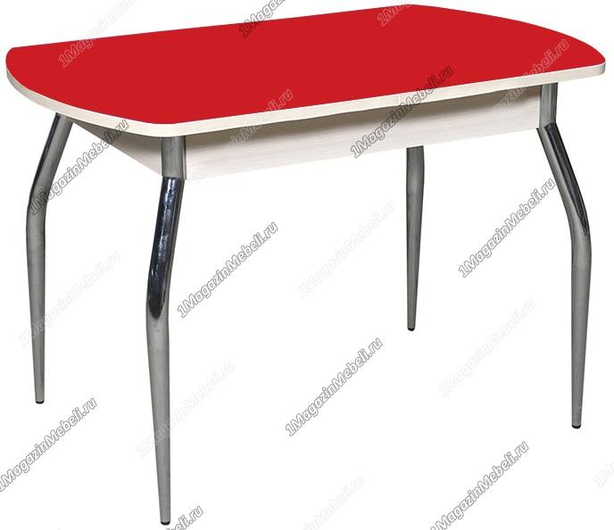 Красный стеклянный раздвижной стол для кухни (арт. М4231)