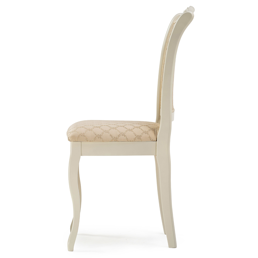 Деревянный стул бежевый (молочный), массив бука (арт. М3662)