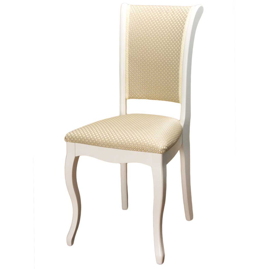 Деревянный стул для дачи кухонный, слоновая кость, С6 (арт. М3274)