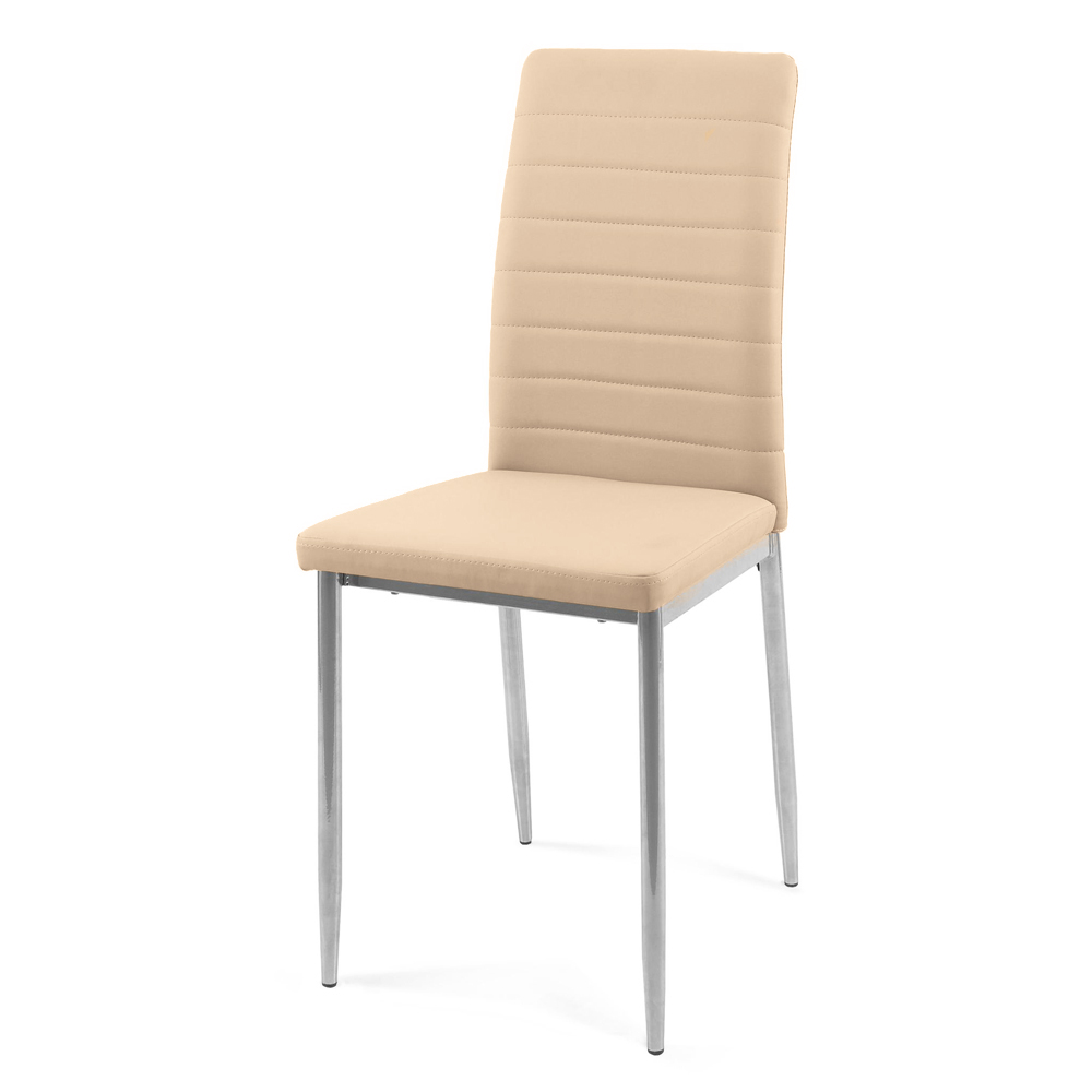 Недорогой удобный стул в бежевом цвете, кожзам (арт. М3583)