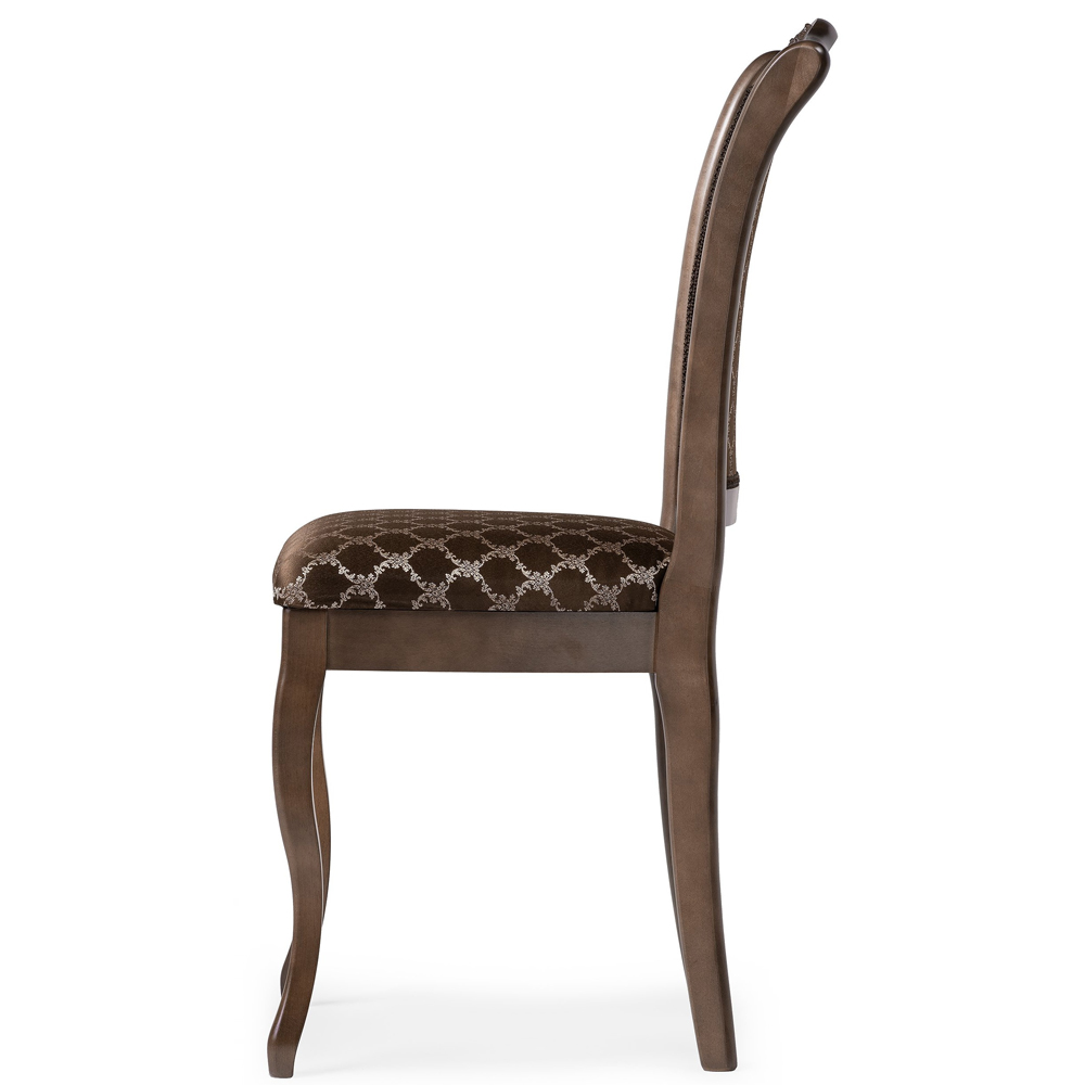 Кухонный деревянный стул орех / шоколад (коричневый) (арт. М3663)