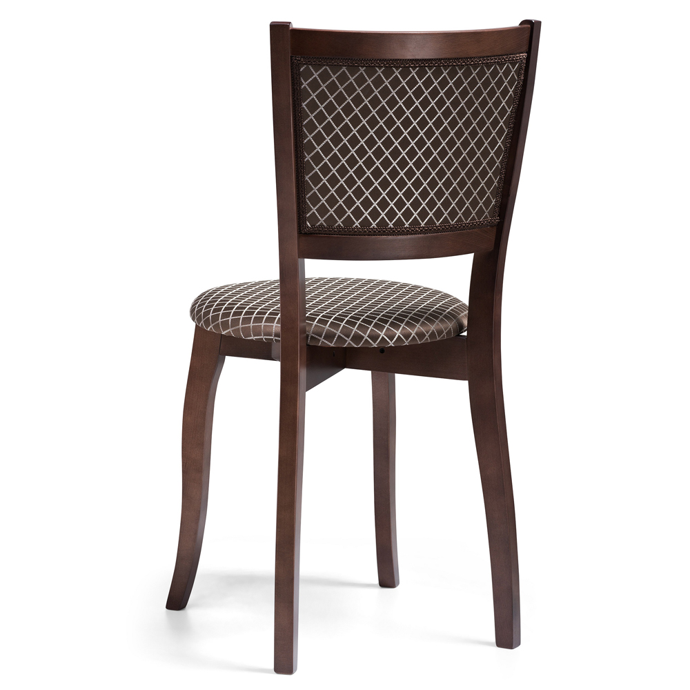 Круглый деревянный стул, мягкий со спинкой (арт. М3669)