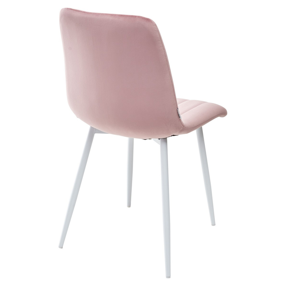 Розовый стул с белыми ножками (арт. М3533)