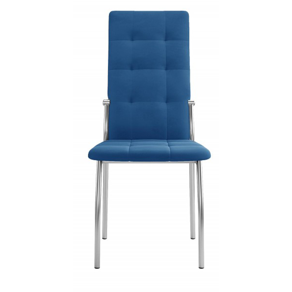 Недорогой металлический стул с мягким сиденьем и спинкой (арт. М3618)