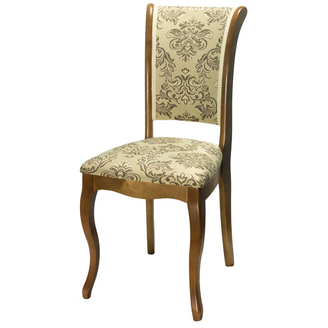 Деревянный стул Фабиано белый для кухни с мягким сидением (арт. М3272)