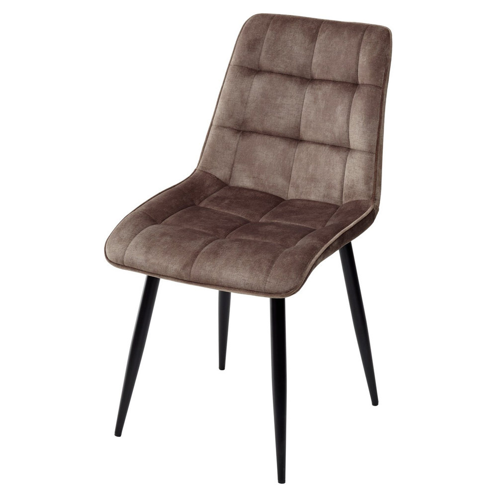 Мягкий велюровый стул в цвете античный серо-бежевый (арт. М3520)
