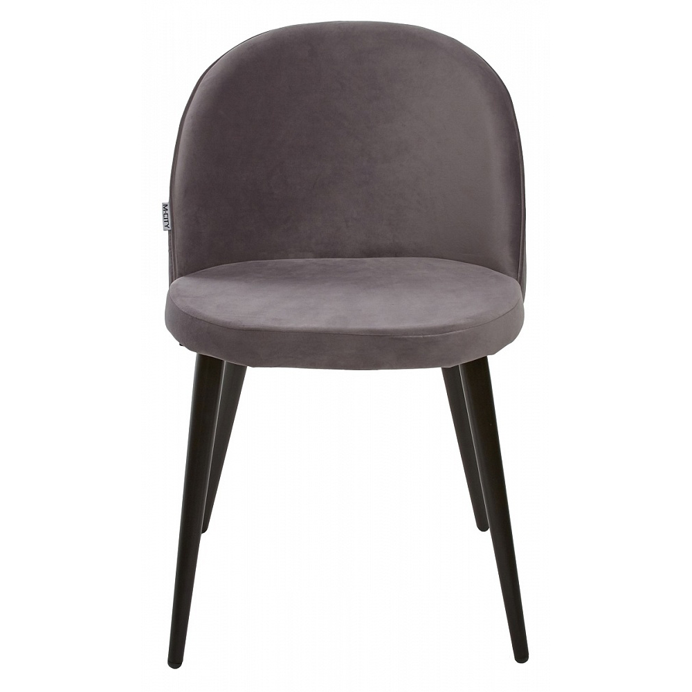Серый стул для кухни, велюр (арт. М3453)