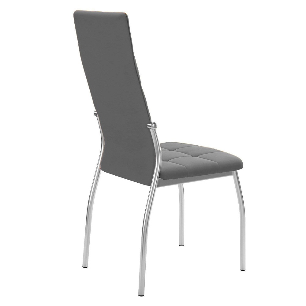 Недорогой металлический стул с мягким сиденьем и спинкой из велюра (арт. М3642)