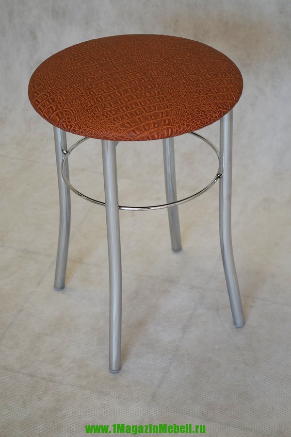 Табурет кухонный с круглым сиденьем, цвет терракот (арт. М3107)