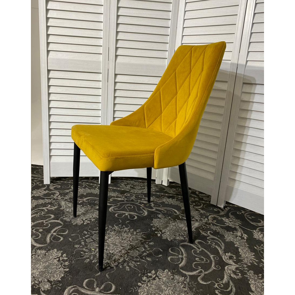 Мягкий кухонный стул, цвет желтый (арт. М3506)